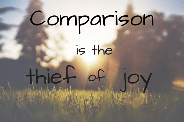 Comparisonis thethiefof joy